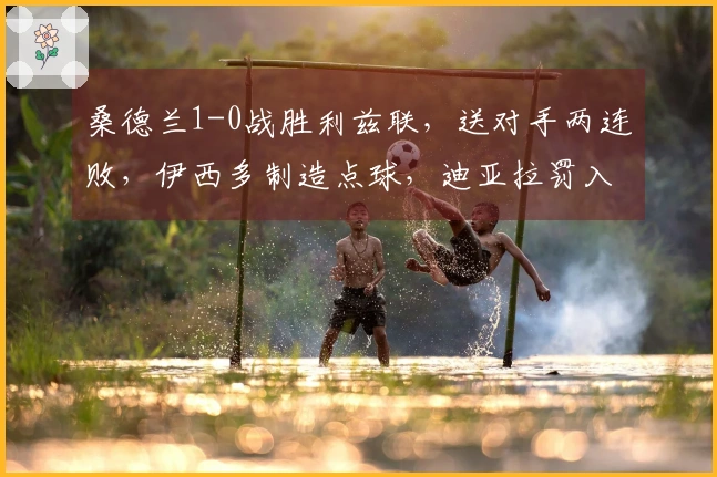 桑德兰1-0战胜利兹联，送对手两连败，伊西多制造点球，迪亚拉罚入点球，罗登进球被判无效